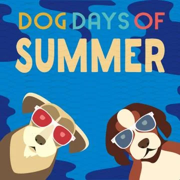 Dog days of summer Stock Illustration