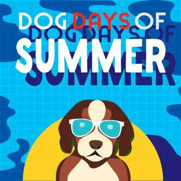 Dog days of summer Stock Illustration