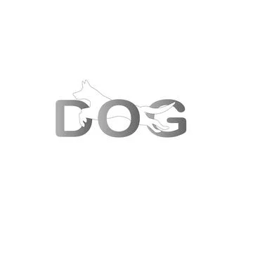 DOG design logo Stock Illustration