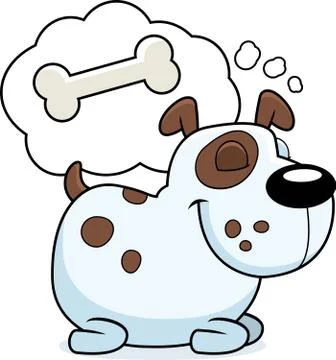 Dog Dreaming Stock Illustration