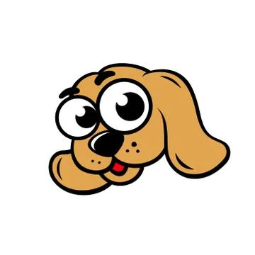 Dog face sign Stock Illustration