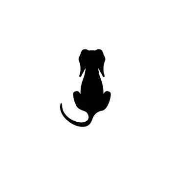 Dog flat vector icon Stock Illustration