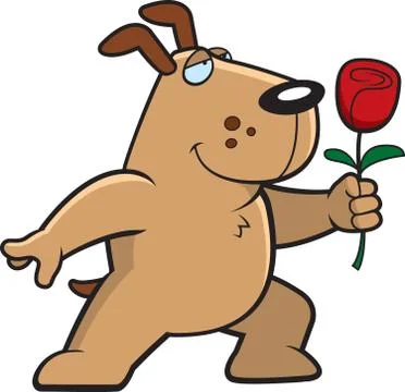 Dog Flower Stock Illustration