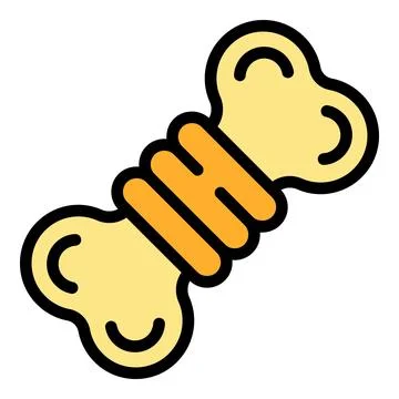 Dog food bone icon vector flat Stock-Illustration