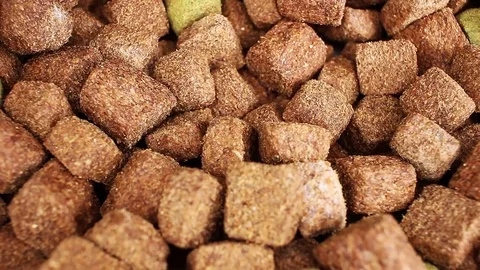 Dog food closeup texture pattern seamless looping rotating video footage hd Stock Footage 102741913