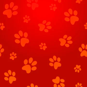 Dog footprints pattern Stock Illustration
