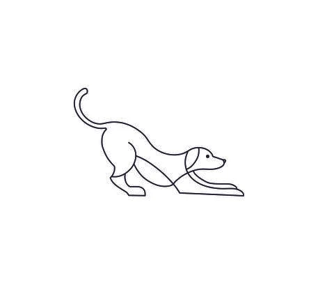 Dog geometry Stock Illustration