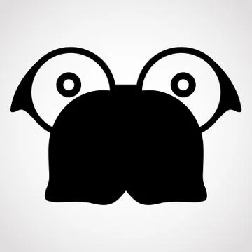 Dog with glasses. Stock Illustration