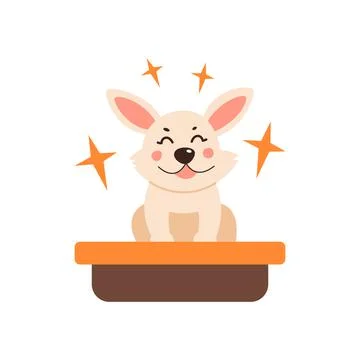 Dog grooming. Vector illustration in a simple style on a white background Stock Illustration