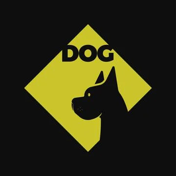 Dog Head graphic design vector illustration Stock Illustration