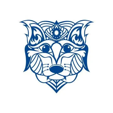 Dog head Stock Illustration