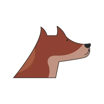 Dog head logo Иллюстрация