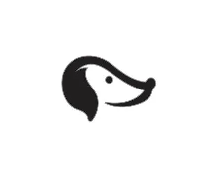 Dog head logo vectors Stockillustratie