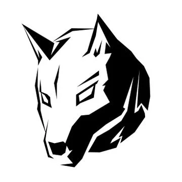 Dog head symbol イラスト素材