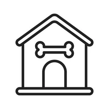 Dog House icon vector image. Stock Illustration