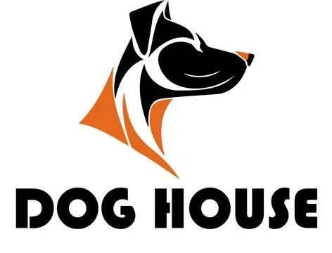 Dog House Logo Vector File Illustrazione stock