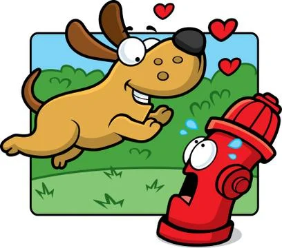 Dog Hydrant Stock Illustration