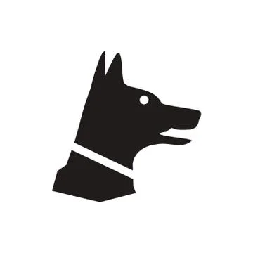Dog icon. Animal symbol. Pet pictogram, flat vector sign isolated on white ba Stock Illustration