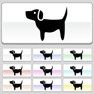 Dog icon Stock Illustration