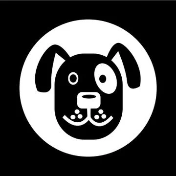 Dog icon illustration design Stock Illustration