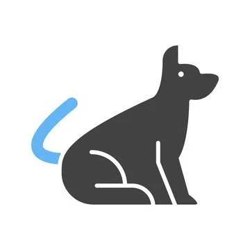 Dog icon vector image. Stock Illustration