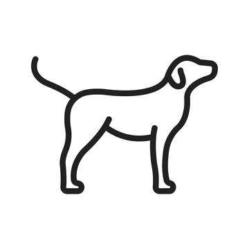 Dog icon vector image. Suitable for mobile apps, web apps and print media. Stock Illustration