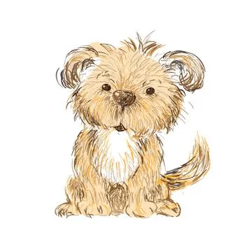 Dog isolated Stock Illustration