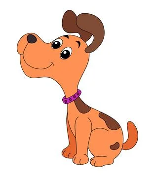 A dog isolated on a white background Stock Illustration