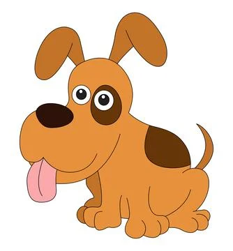 Dog isolated on a white background Stock Illustration