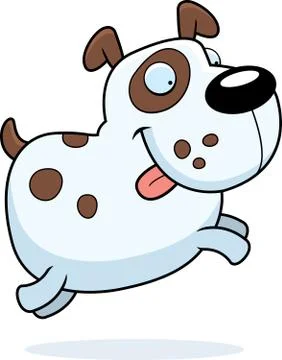 Dog Jumping Stock Illustration