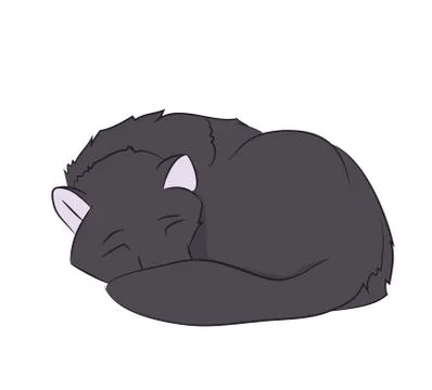 Dog lies, vector Stock Illustration