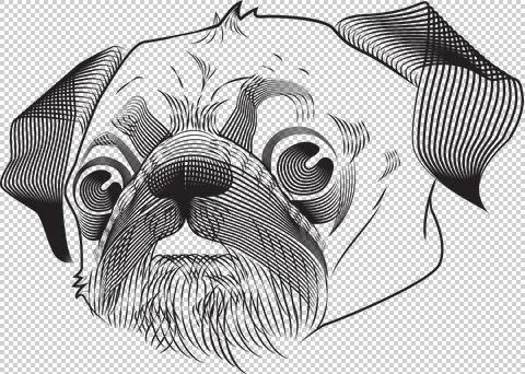 Dog Lineart Stock Illustration