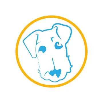 Dog Logo design Stock Illustration