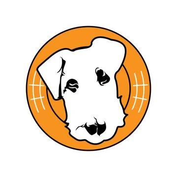 Dog Logo design Stock Illustration