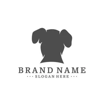 Dog logo Design Vector Template. Dog icon logo vector Stock Illustration