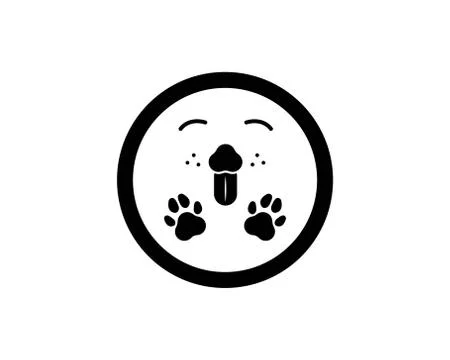 Dog logo icon vector template Illustrazione stock