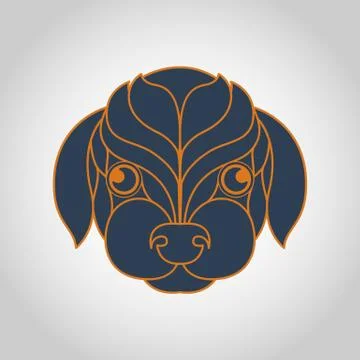 Dog logo vector Stock Illustration