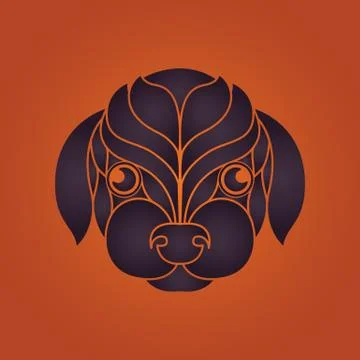 Dog logo vector Stock Illustration