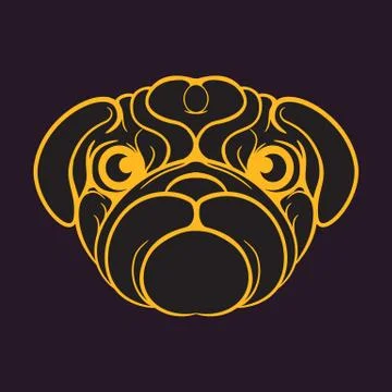 Dog logo Vector Stock Illustration