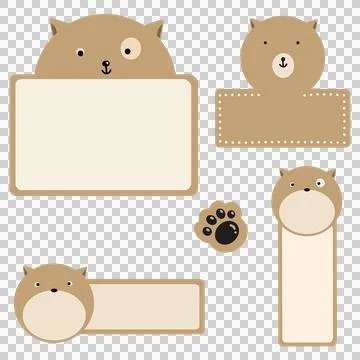 Dog memo pad Stock Illustration