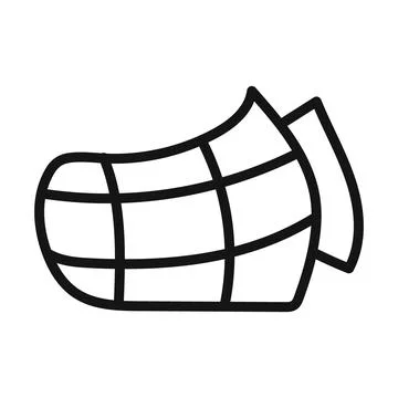 Dog muzzle icon mark in filled style Stock Illustration