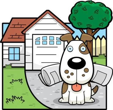 Dog Paper Stock Illustration