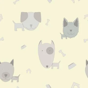 Dog pattern. Illustrazione stock
