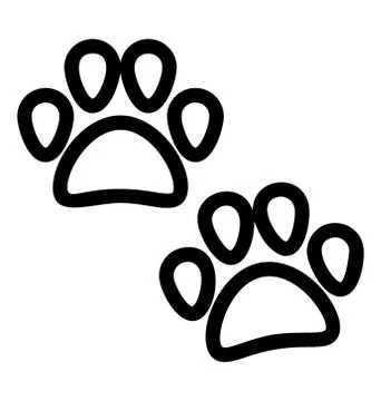Dog Paw Vector Stock Illustration