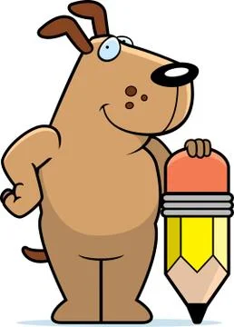 Dog Pencil Stock Illustration