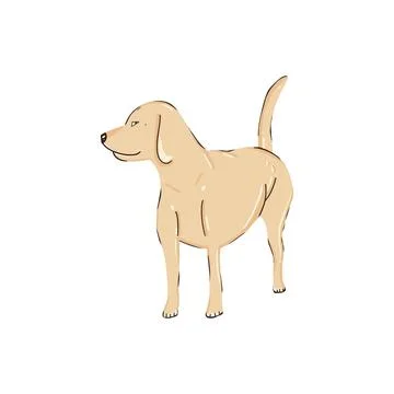 Dog pet clip art vector illustration Stock Illustration