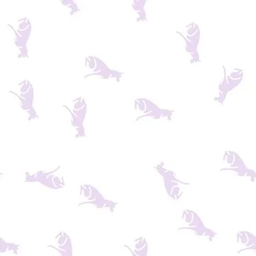 Dog pet glyph seamless pattern Stockillustratie