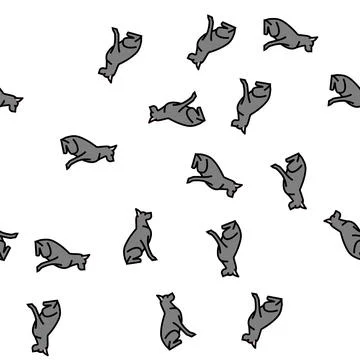 Dog pet vector seamless pattern イラスト素材