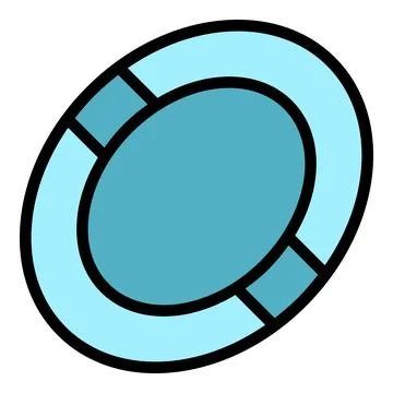 Dog play ring icon vector flat Ilustração Stock