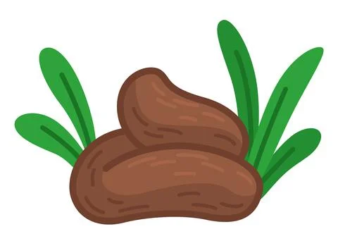 Dog poo clean up, one step infographic. Vector poster about hygiene animal Stock Illustration